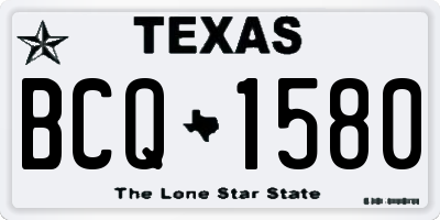 TX license plate BCQ1580