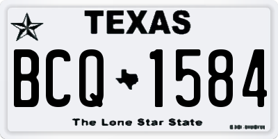 TX license plate BCQ1584