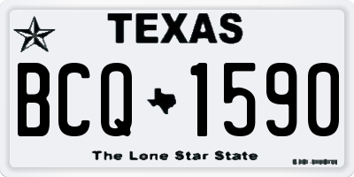 TX license plate BCQ1590
