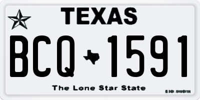 TX license plate BCQ1591