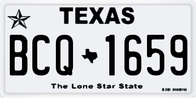 TX license plate BCQ1659