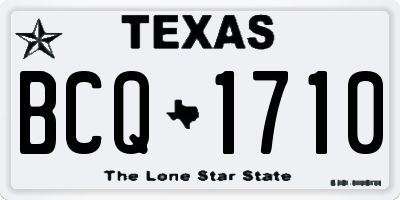 TX license plate BCQ1710