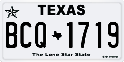 TX license plate BCQ1719