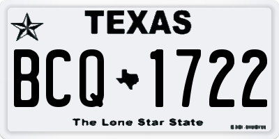 TX license plate BCQ1722