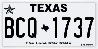 TX license plate BCQ1737
