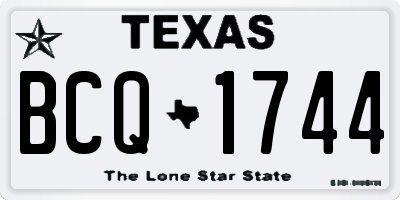 TX license plate BCQ1744