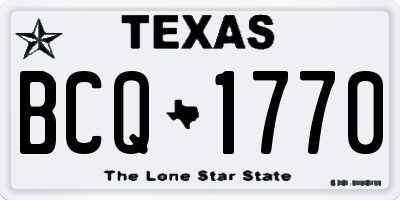 TX license plate BCQ1770