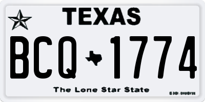 TX license plate BCQ1774