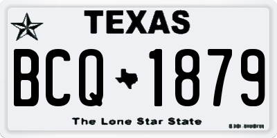 TX license plate BCQ1879
