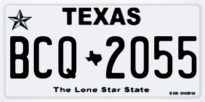 TX license plate BCQ2055