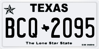 TX license plate BCQ2095