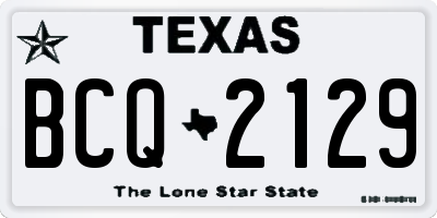 TX license plate BCQ2129