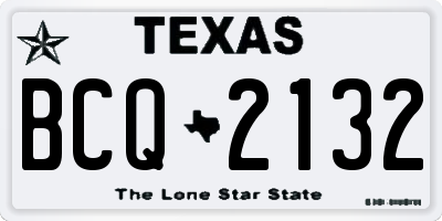 TX license plate BCQ2132
