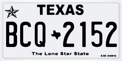 TX license plate BCQ2152