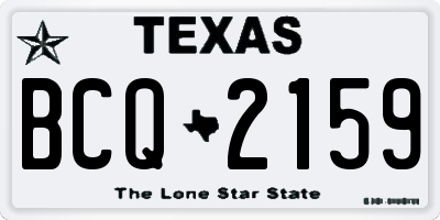 TX license plate BCQ2159