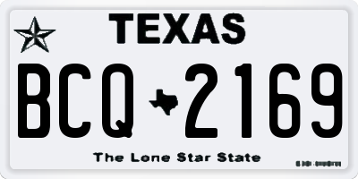 TX license plate BCQ2169