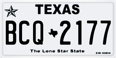 TX license plate BCQ2177