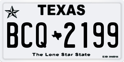 TX license plate BCQ2199