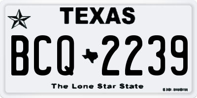 TX license plate BCQ2239