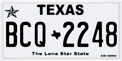 TX license plate BCQ2248