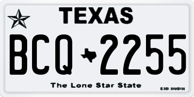 TX license plate BCQ2255