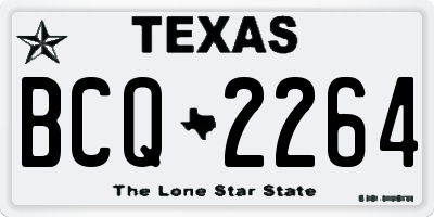 TX license plate BCQ2264