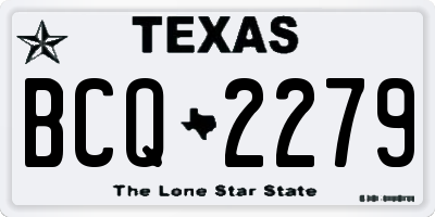 TX license plate BCQ2279