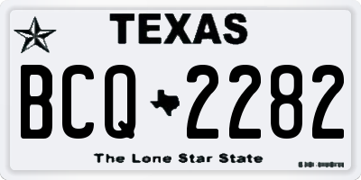 TX license plate BCQ2282