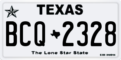 TX license plate BCQ2328