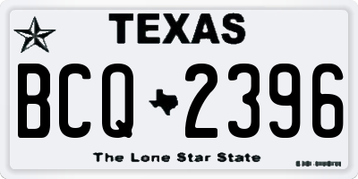 TX license plate BCQ2396