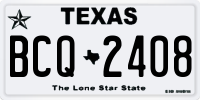 TX license plate BCQ2408