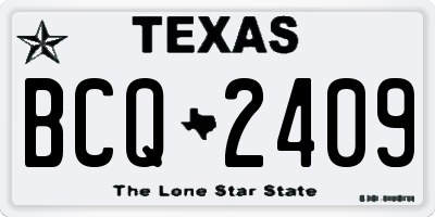 TX license plate BCQ2409