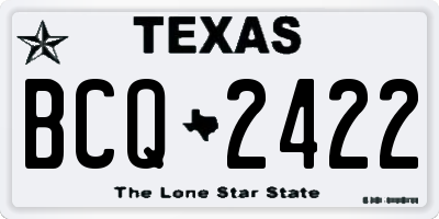 TX license plate BCQ2422