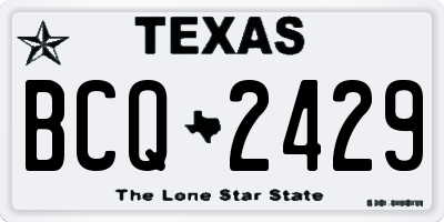 TX license plate BCQ2429