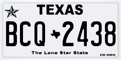 TX license plate BCQ2438
