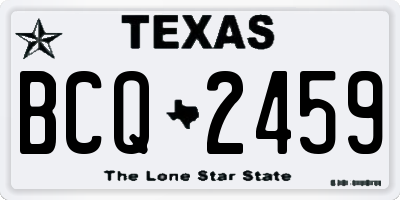 TX license plate BCQ2459