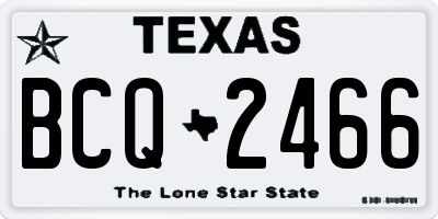 TX license plate BCQ2466