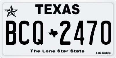 TX license plate BCQ2470