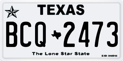 TX license plate BCQ2473