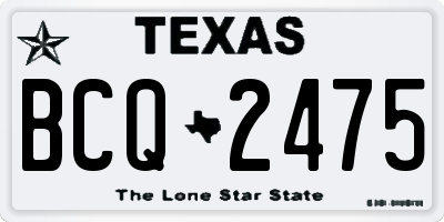 TX license plate BCQ2475