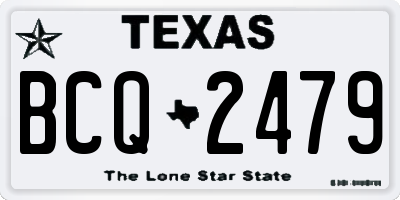 TX license plate BCQ2479