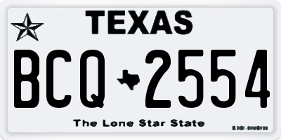 TX license plate BCQ2554