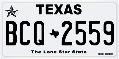 TX license plate BCQ2559