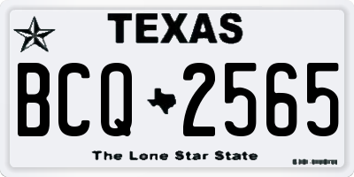 TX license plate BCQ2565