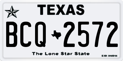 TX license plate BCQ2572
