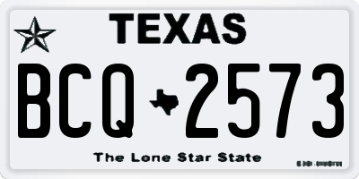 TX license plate BCQ2573