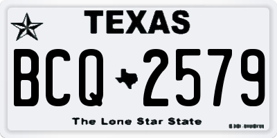 TX license plate BCQ2579