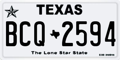 TX license plate BCQ2594