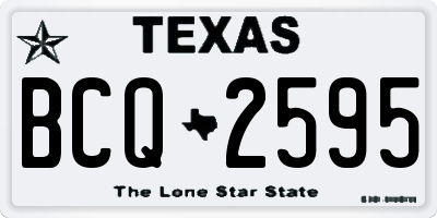 TX license plate BCQ2595