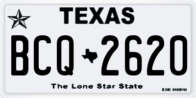 TX license plate BCQ2620